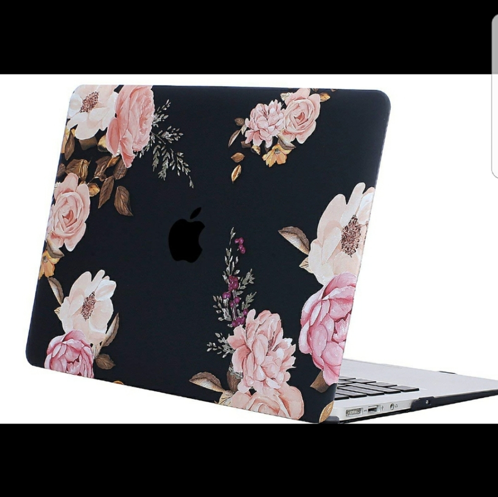 Floral Mosiso Plastic Hard Case with Keyboard Cove